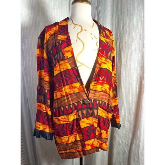 Fritz & Lloyd | Women’s | Blazers | Size 8 | Vintage Abstract Autumn Light Blaze - Picture 1 of 5